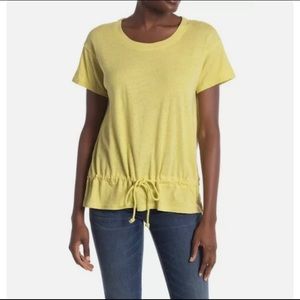 NWT Madewell Drawstring T-Shirt in Crisp Pear Size S